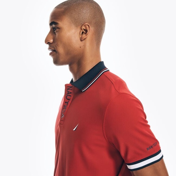 Nautica SUSTAINABLY CRAFTED NAVTECH CLASSIC FIT POLO M - Picture 10 of 12